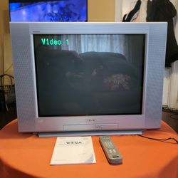 Sony CRT 27" FD Trinitron Wega Flat-screen TV With original Remote And Manual