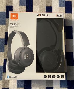 JBL Harman T450BT Bluetooth Wireless On-Ear Headphones Black pure BASS