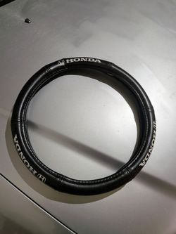 Honda Steering Wheel Cover Black Leather