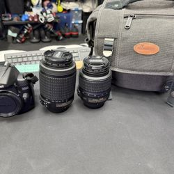 Nikon d5000 with lenses