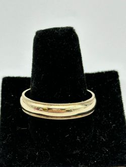 Gold wedding band #30108