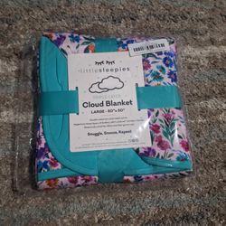 Little Sleepies Sweetpea Floral Cloud Blanket