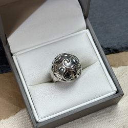 Silpada 925 Sterling Silver Dome Swirl Ring 