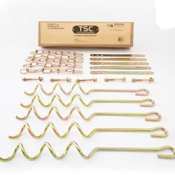 5 pieces Corkscrew Anchor Kit for Swingsets, Trampolines and Patio Sets