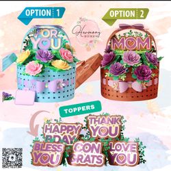 Timeless Flower Basket For Birthday, Valentine’s Day, Mother’s Day, Anniversaries