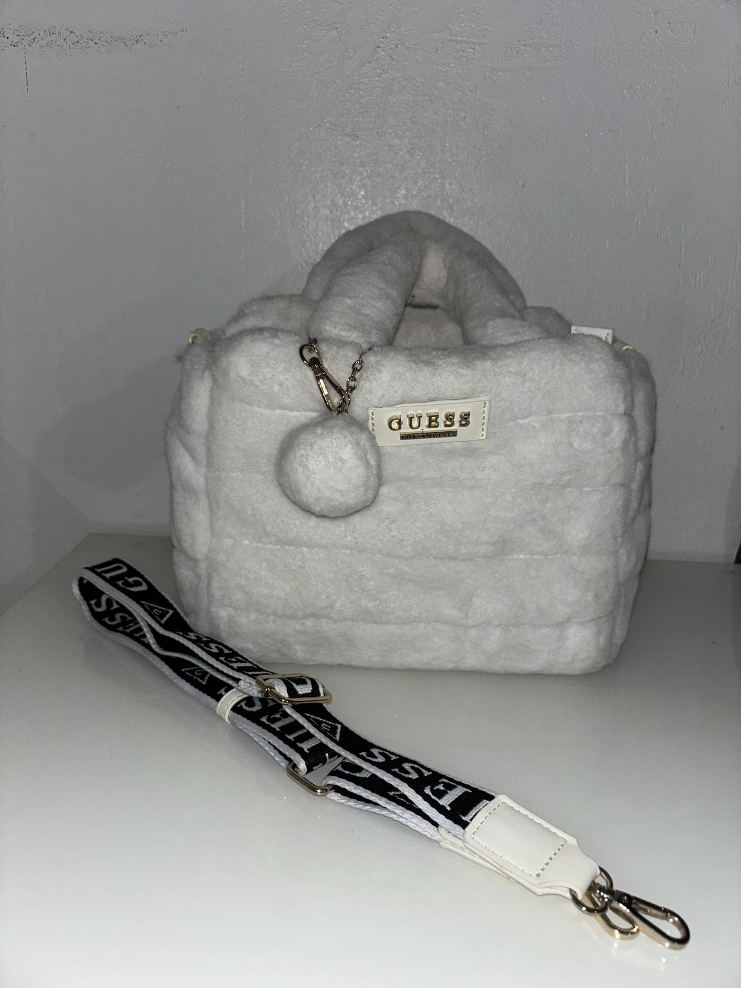 White Guess Purse 