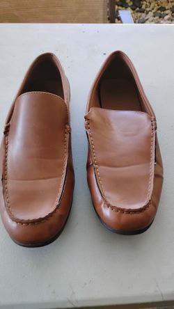 Brown Leather Slip-On Loafers size 13