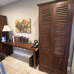 Bali Teak Bookshelf Cabinets