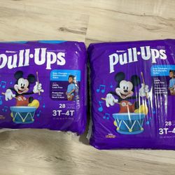 Pull-Ups Boys' Potty Training Pants, Size 3T-4T Training Underwear (32-40 lbs), 56 Count