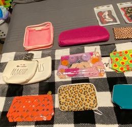 Collection of assorted makeup bags other small essentials,accessories ECT (15 pieces)$10 for bundle