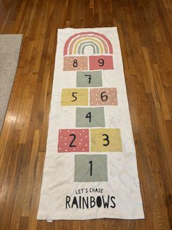 H&M Rainbow/number Hopscotch Rug For Kids