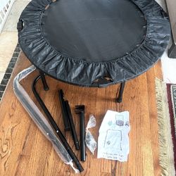 New 40” Exercise Trampoline With Handle. 