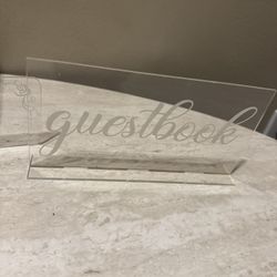 Acrylic Guest Books/ Gifts & card Signs