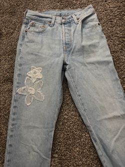 Levi Flower Jeans