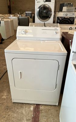 White Kenmore Dryer with AutoDry Feature
