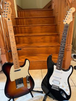 Fender MIM Telecaster (Mint) and MIM Stratocaster