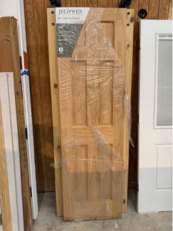 JELD-WEN 24x80 Pine 6-Panel Interior Slab Door - New