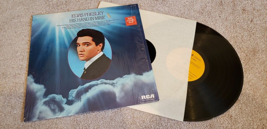 ELVIS PRESLEY HIS HAND IN MINE Original Orange Label LP
