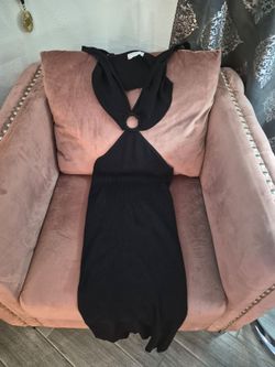Sexy black evening dress