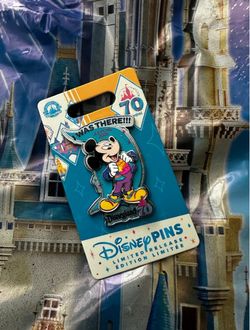 Disney Parks 70th Anniversary Mickey Mouse I was there Pin