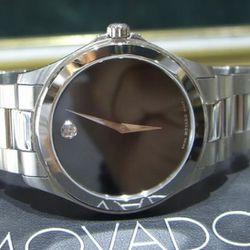 Genuine Movado Museum 84-E7-1891 Men’s Watch With All Serial Numbers And Paperwork 