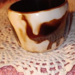 Chunky Three Elephant Boho Bangle Bracelet 