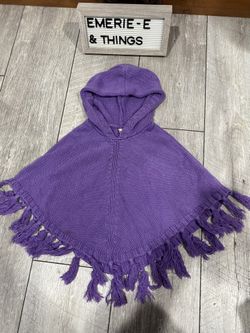 Toddler Purple Shawl 