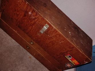 Wooden lock box