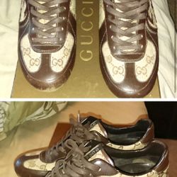 Gucci Monogram Shoes W Original Box Size 7