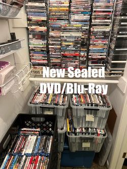 About 10,000 total Movies, Season / Box Sets, NEW And Open Box Sold Individually For Your Collection
