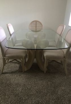 Dining room table and chairs