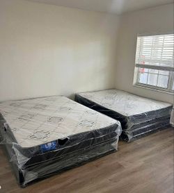 New FULL SIZE MATTRESS WITH BOX SPRING SET FREE BOX SPRINGS FULL SIZE BED 