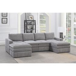 Gray Sectional Sofa 