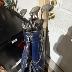 Golf Bag And Clubs 