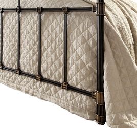 new iron queen complete bed frame