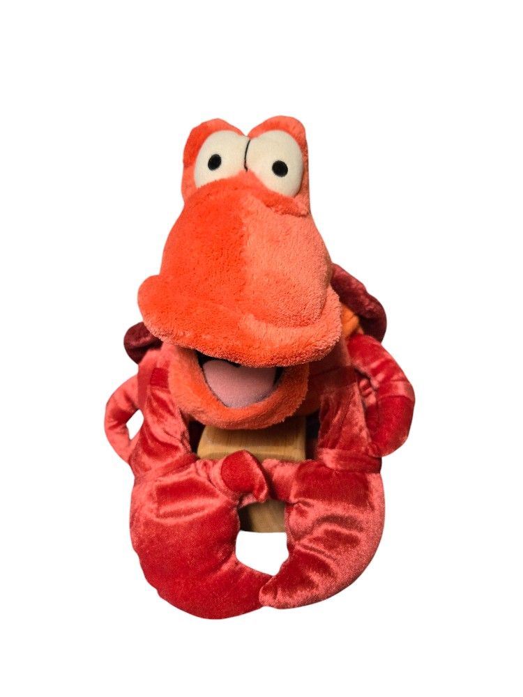 Sebastian Crab The Little Mermaid Bean Bag 15" Plush Disney Store