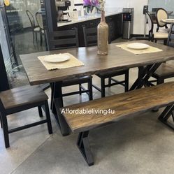 6 Pc Dining Table Set Brand New In Box