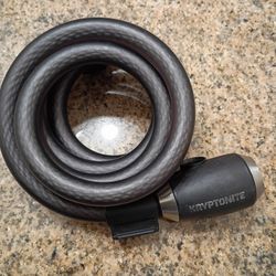 Kryptonite Cable lock  Found in La Mesa 