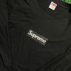 Supreme black long sleeve Box Logo Bogo T-shirt