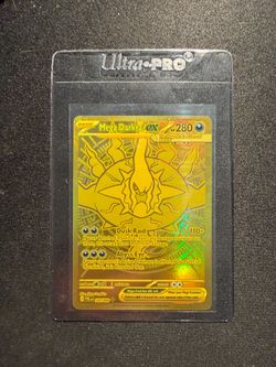 Mega Darkrai Ex gold pokemon card