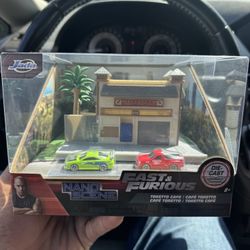 NEW Jada Fast & Furious Nano Scene - Toretto’s Market & Cafe Diorama
