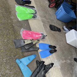 Scuba Fins Lot 
