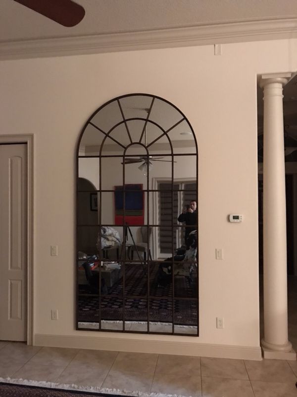 Restoration hardware mirror 9 feet tall