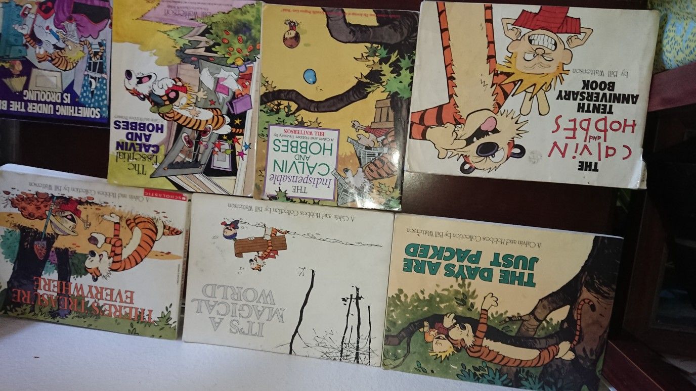 Calvin and Hobbes large comic books