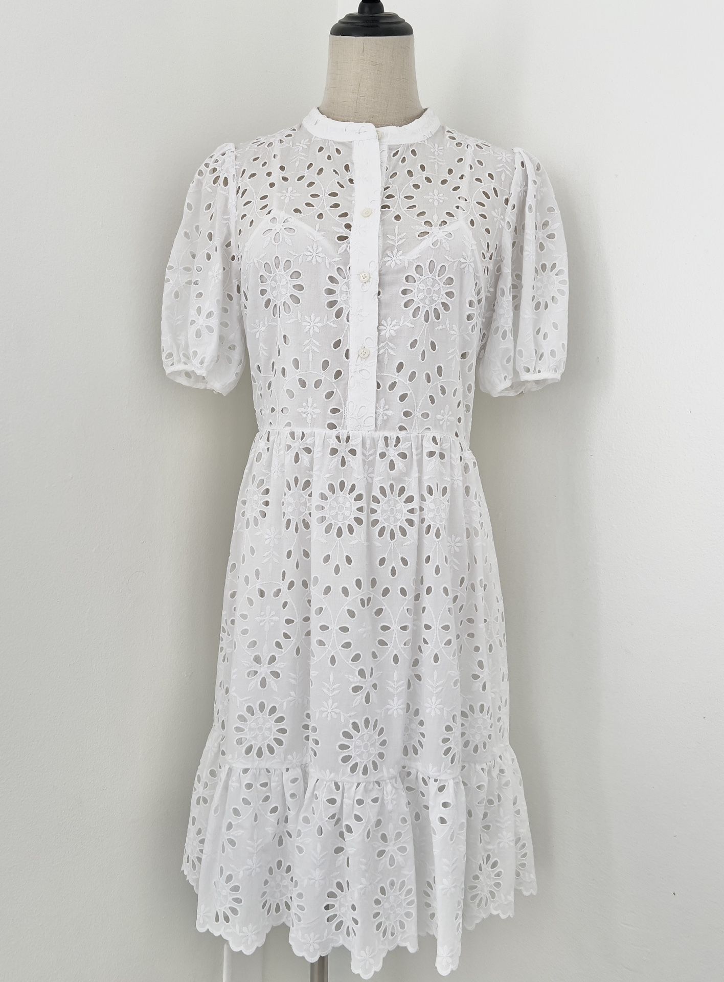 J. Crew White Dress Size 4