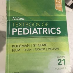 Nelson Textbook Of Pediatrics edition 21 Volume 2