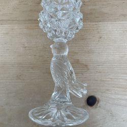 Vintage Hofbauer Byrdes Crystal Candle Holder ex cond as is pick up $30