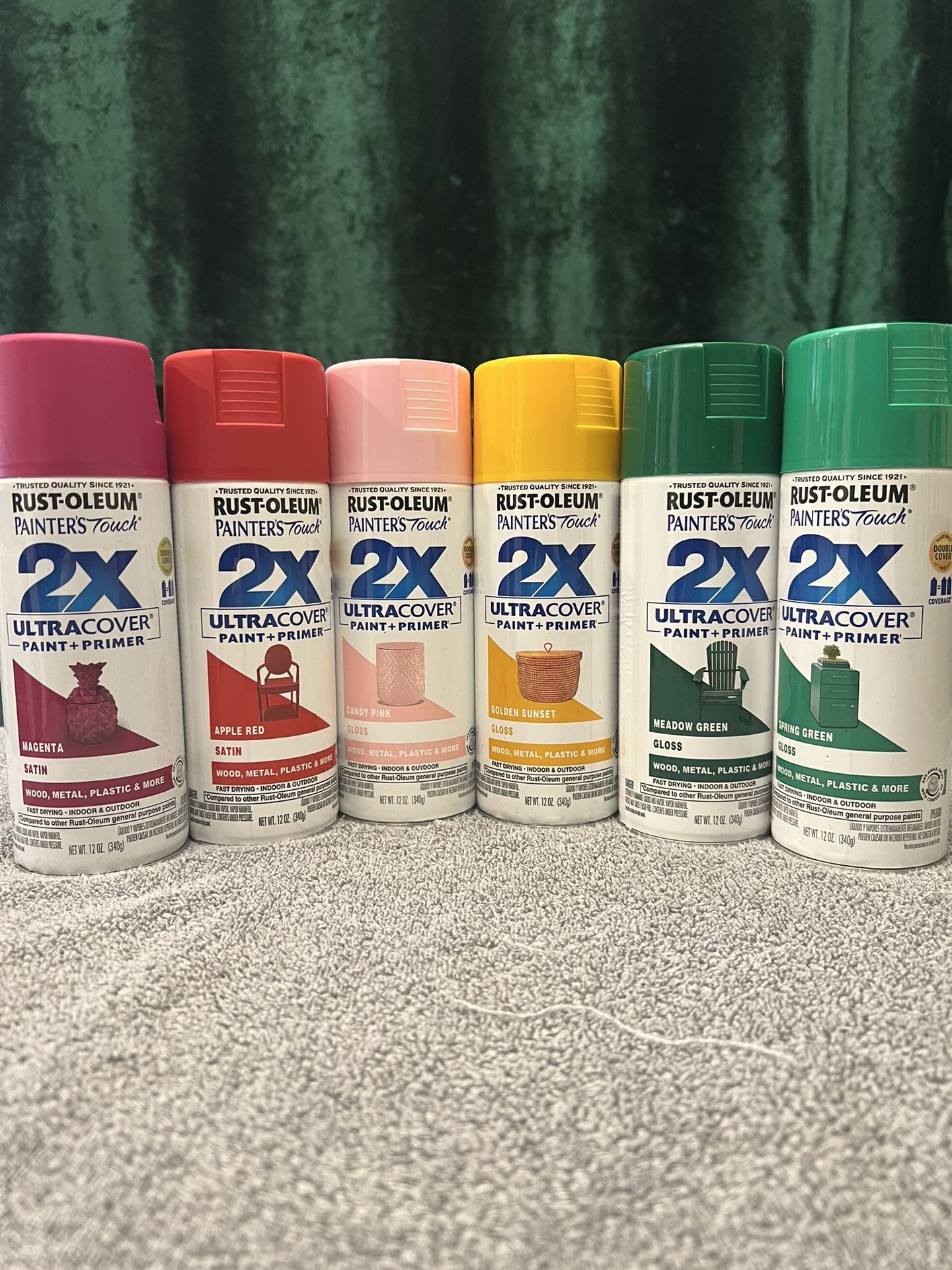 Variety Spray Paint Cans