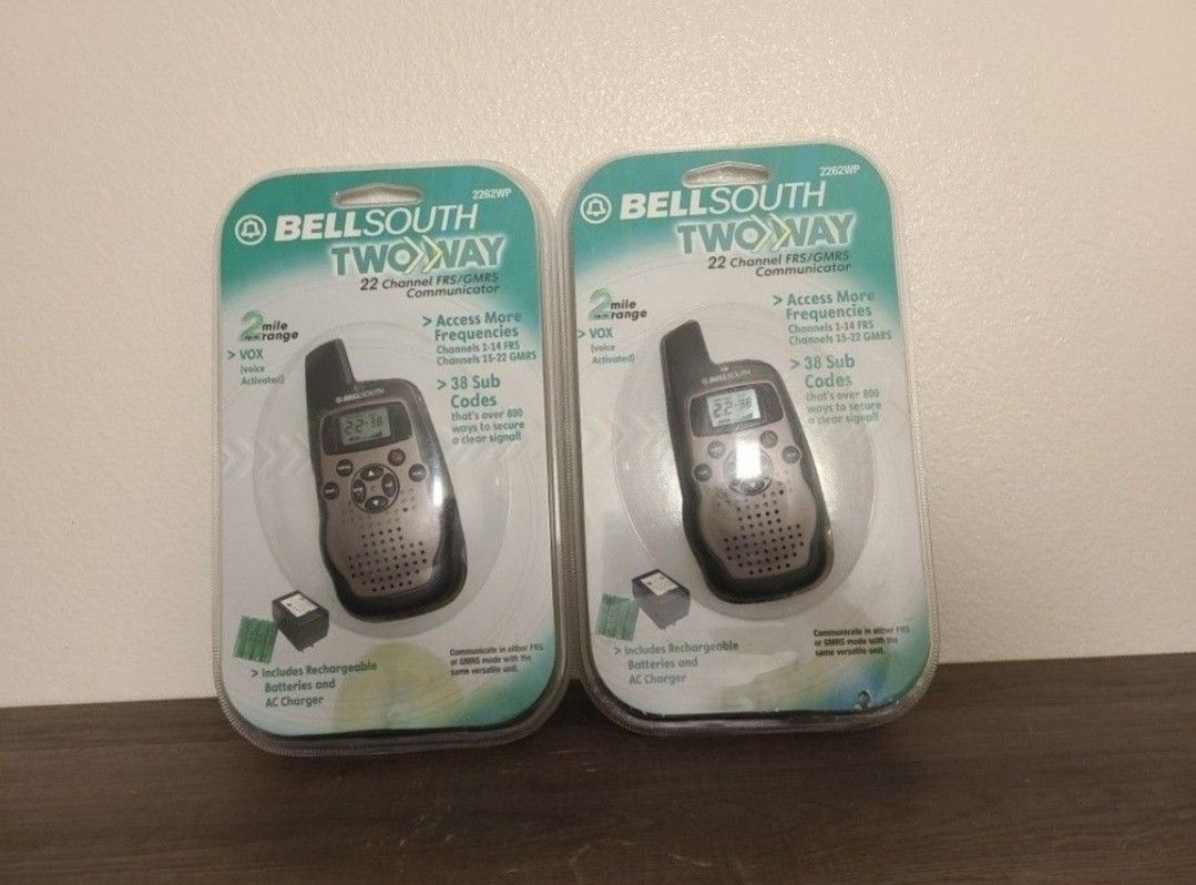 Bell South Two Way Channel Walkie Talkies