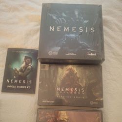 NEMESIS  REBEL AWAKEN REALMS, NEMESIS LOCKDOWN STRETCH GOALS, AND NEMESIS UNTOLD STORIES #2 